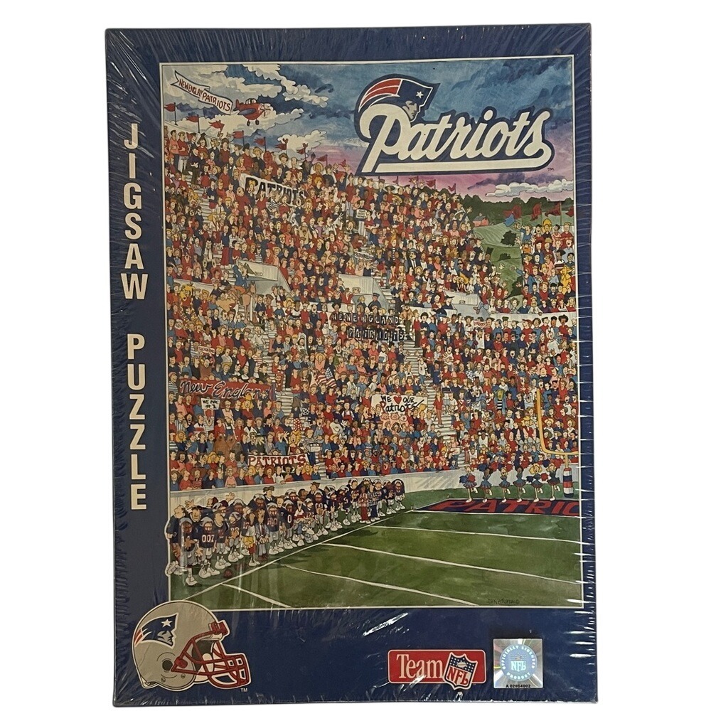 NFL 1994 New England Patriots Jigsaw‎ Puzzle New and Sealed 513 Pieces